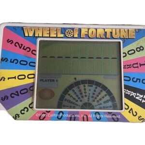 Vintage Wheel of Fortune Handheld Electronic Game Cartridges Tiger 1995 - TESTED